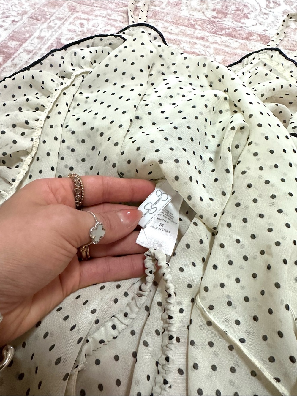 NWT 🖤 Set Polka Dot Nighty By Jessica Simpson - Picture 4 of 10